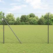 vidaXL Hexagonstängsel Grå 1.5 x 100 m Stål