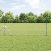 vidaXL Hexagonstängsel Silver 0,5 x 100 m Galvaniserat stål