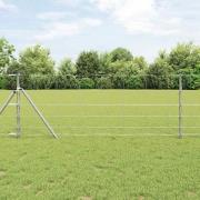 vidaXL Stängsel för åker / äng Silver 50 x 0.8 m Galvaniserat stål