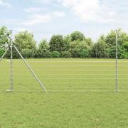 vidaXL Stängsel för åker / äng Silver 50 x 1.4 m Galvaniserat stål