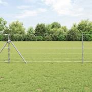 vidaXL Stängsel för åker / äng Silver 100 x 0.8 m Galvaniserat stål