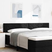 vidaXL Huvudgavel Svart 200 cm tyg