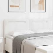 vidaXL LED huvuddyna Vit 160 cm Konstläder