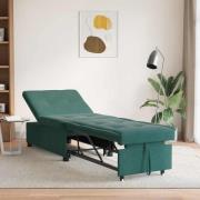vidaXL Bäddsoffa Mörkgrön 67 x 194 x 38 cm Sammet