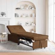 vidaXL Bäddsoffa Brun 67 x 194 x 38 cm Faux mockaläder