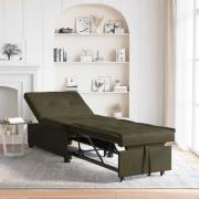 vidaXL Bäddsoffa Armégrön 67 x 194 x 38 cm Faux mockaläder