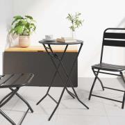 vidaXL Trädgårdsbord Antracit 50 x 50 x 72 cm Metall