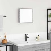 vidaXL LED Badrumsspegel Grå Sonoma 40 x 37 x 8.5 cm Konstruerat trä