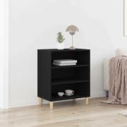 vidaXL Sideboard Svart Ek 57 x 35 x 70 cm Konstruerat trä