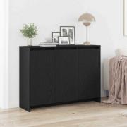 vidaXL Sideboard Svart 102 x 29,5 x 75 cm Konstruerat trä