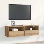 vidaXL TVVäggskåp Väggmonterad artisan ek 100x30x30cm Ingenjörsträ