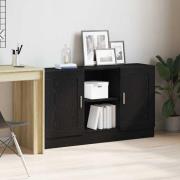 vidaXL Sideboard Svart 120 x 30.5 x 70 cm Konstruerat trä