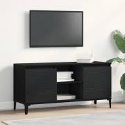 vidaXL TV-skåp Svart Ek 102 x 35 x 50 cm Konstruerat trä