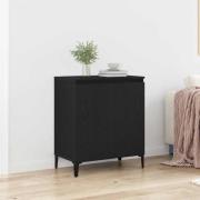 vidaXL Sideboard Svart 60 x 35 x 70 cm Konstruerat trä