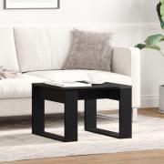 vidaXL Kaffeebord Svart ek 50 x 50 x 35 cm Konstruerat trä
