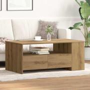 vidaXL Kaffeebord artisan ek 102 x 55 x 43.5 cm Konstruerat trä