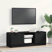 vidaXL TV-skåp Svart Ek 102 x 32 x 35.5 cm Konstruerat trä