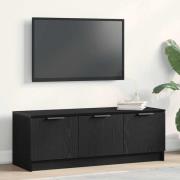 vidaXL TV Skåp Svart ek 102 x 35 x 36.5 cm Konstruerat trä