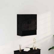 vidaXL Väggskåp Väggmonterad Svart ek 60 x 31 x 70 cm Konstruerat trä