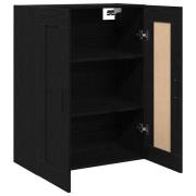 vidaXL Väggmonterat skåp Svart ek 69.5 x 34 x 90 cm Konstruerat trä