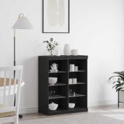 vidaXL Sideboard Svart ek 41 x 37 x 100 cm Konstruerat trä