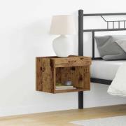 vidaXL TV-bänkset Gammalt trä 40 x 30 x 30 cm Konstruerat trä