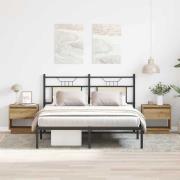 vidaXL Nattduksbord 2 pcs Artisan Ek 45 x 34 x 44 cm Konstruerat trä