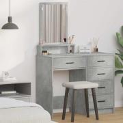 vidaXL Dressingbord Betonggrå 50 x 41 x 140 cm Konstruerat trä