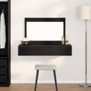 vidaXL Smyckebord med låda Svart 100 x 40 x 70 cm Konstruerat trä
