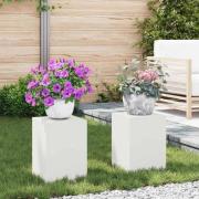 vidaXL Växtställningar 2 pcs Vit 24 x 24 x 35 cm Stål
