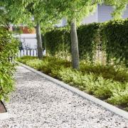 vidaXL Kant för gräsmatta 50 pcs Vit 100 x 0,05 x 20 cm