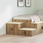 vidaXL Förvaringsskåp artisan ek 118 x 41 x 40 cm Konstruerat trä