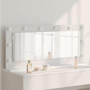 vidaXL Smink Spegel Vit 100 x 45 x 18 cm Konstruerat trä och glas
