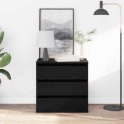 vidaXL Kommod med låda Övrigt Svart ek 60 x 41 x 58 cm Konstruerat trä