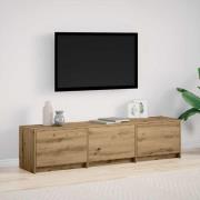 vidaXL Tv-bänk med låda Artisan Ek 162.5 x 34 x 40 cm Konstruerat trä