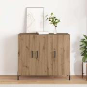 vidaXL Sideboard Artisan Ek 90 x 34 x 80 cm Konstruerat trä