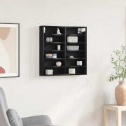 vidaXL Skåp med hylla Svart ek 60 x 8.5 x 58 cm Konstruerat trä