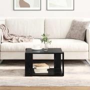 vidaXL Kaffeebord Svart Ek 51,5 x 51,5 x 30 cm Konstruerat trä