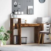 vidaXL Skrivbord Rökfärgad ek 100 x 40 x 90 cm Konstruerat trä