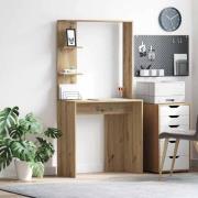 vidaXL Skrivbord artisan ek 78.5 x 37 x 154.5 cm Konstruerat trä
