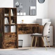 vidaXL Skrivbord Rökt ek 80 x 40 x 76 cm