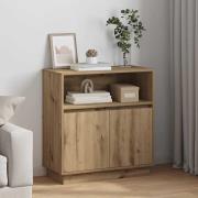 vidaXL Sideboard med LED artisan ek 71 x 34.5 x 75 cm Konstruerat trä