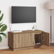 vidaXL TV Skåp med LED artisan ek 100 x 38 x 49 cm Konstruerat trä