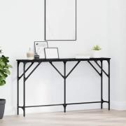 vidaXL Konsolbord Svart ek 140 x 23 x 75 cm