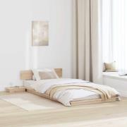 vidaXL Sängram Brun 75 x 190 cm trä