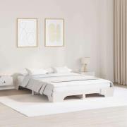 vidaXL Sängram Vit 160 x 200 cm Massiv furu