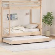 vidaXL Sängram Naturfärg 75 x 190 cm Massiv furu