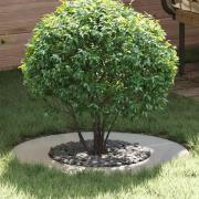 vidaXL Platt trädring Silver Ø40 / 70 cm Galvaniserat stål