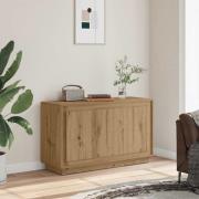 vidaXL Skänk hantverksmässig ek 102x35x55 cm konstruerat trä