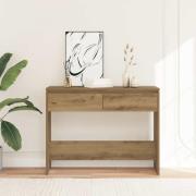 vidaXL Avlastningsbord artisan ek 100x35x76,5 cm konstruerat trä